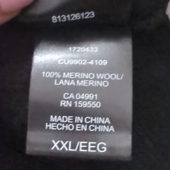 Katherine Barclay Elegant Black Long Sleeve V neck Sweater - Picture 6 of 6